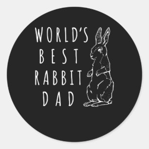 Beste konijnenvader, werelden beste Bunny Papa App Ronde Sticker