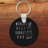 Beste konijnenvader, werelden beste Bunny Papa App Sleutelhanger (Voorkant)