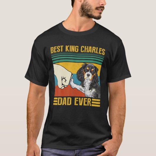 beste koning Charles Dad ooit geweldig voor papa T-shirt (Voorkant)