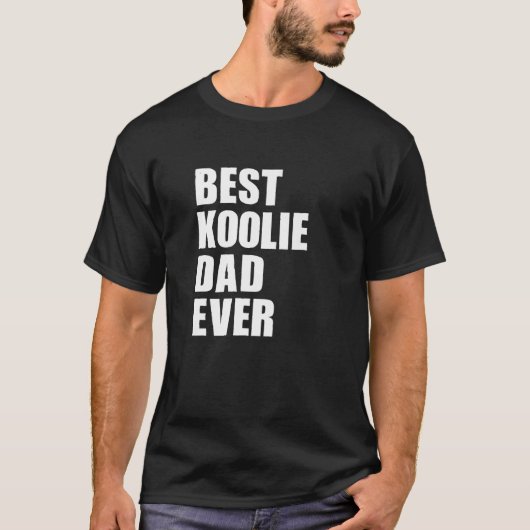 Beste Koolie Dad Ooit Grappige Australische Koolie T-shirt (Voorkant)