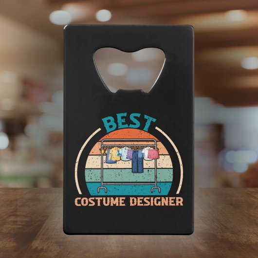 Beste Kostuum Designer Retro - Film Crew Gift Creditkaart Flessenopener