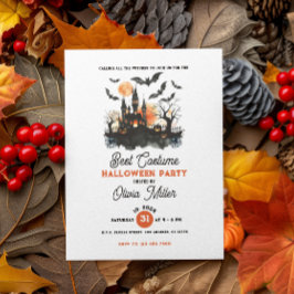 Beste kostuum Halloween Party Enchanted Castle Kaart