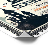 Beste Kostuumcertificaat - Haunted Castle Poster (Hoek)