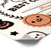 Beste Kostuumcertificaat - Schattige spookthema Po Poster (Hoek)