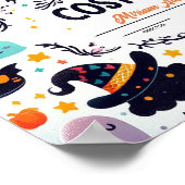 Beste Kostuumcertificaat - Schattige spookthema Po Poster (Hoek)