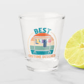 Beste kostuumontwerper - Retro Style Shot Glass Shot Glas (Voorkant)