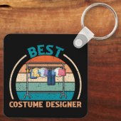 Beste kostuumontwerper - Retro Style Sleutelhanger (Achterkant)