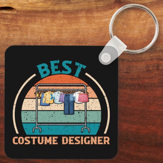 Beste kostuumontwerper - Retro Style Sleutelhanger (Achterkant)