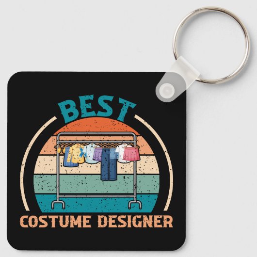 Beste kostuumontwerper - Retro Style Sleutelhanger (Achterkant)