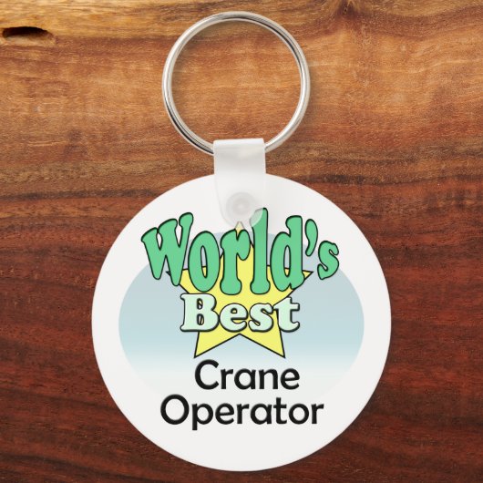 Beste kraanexploitant ter wereld sleutelhanger (Voorkant)