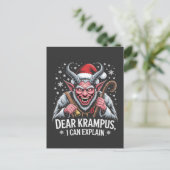 Beste Krampus, ik kan de kerstman uitleggen Aankondigingskaart (Staand voorkant)