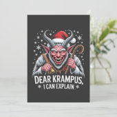 Beste Krampus, ik kan de kerstman uitleggen Bedankkaart (Staand voorkant)