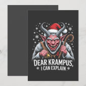 Beste Krampus, ik kan de kerstman uitleggen Bedankkaart (Voorkant / Achterkant)