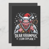 Beste Krampus, ik kan de kerstman uitleggen Kaart (Voorkant / Achterkant)