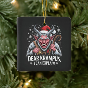 Beste Krampus, ik kan de kerstman uitleggen Keramisch Ornament