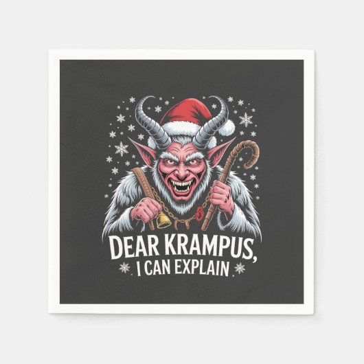 Beste Krampus, ik kan de kerstman uitleggen Servet (Voorkant)