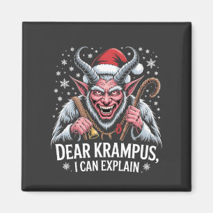 Beste Krampus, ik kan Kerstmis Sint uitleggen Magneet