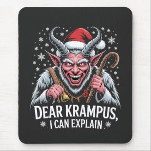 Beste Krampus, ik kan Kerstmis Sint uitleggen Muismat