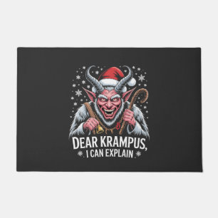 Beste Krampus, ik kan Kerstmis Sinterklaas uitlegg Deurmat