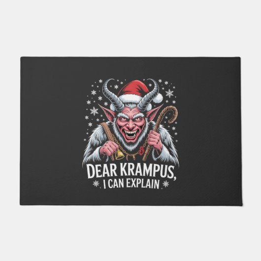 Beste Krampus, ik kan Kerstmis Sinterklaas uitlegg Deurmat (Voorkant)