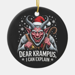 Beste Krampus, ik kan Kerstmis Sinterklaas uitlegg Keramisch Ornament