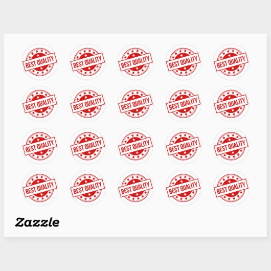 Beste kwaliteit ronde sticker (Vel)