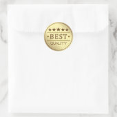 Beste kwaliteit ronde sticker (Tas)