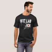 Beste Lab-moeder Zwarte Labrador Retriever Moederh T-shirt (Voorkant volledig)