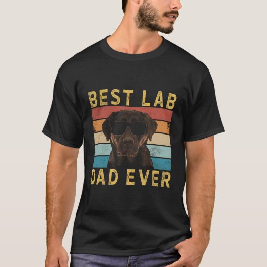 Beste Lab Pa Ooit Labrador Chocolade Lab T-shirt (Voorkant)