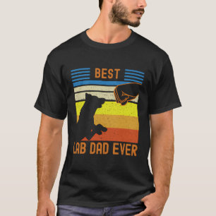 Beste Lab Pa Ooit Zwart Geel Chocolade Matching T-shirt