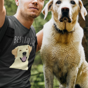 Beste Lab Vader Gele Labrador Retriever T-shirt