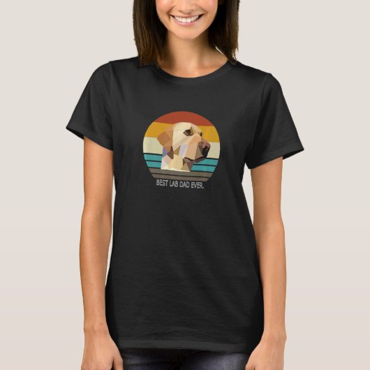 Beste Lab Vader Ooit Gele Labrador Retriever Lab H T-shirt (Voorkant)