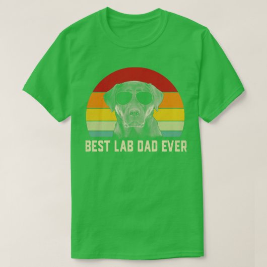 beste lab vader ooit zwarte labrador vader vaders t-shirt (Design voorkant)