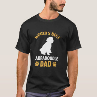 Beste Labradoodle Papa Grappige Labradoodle Hond T-shirt