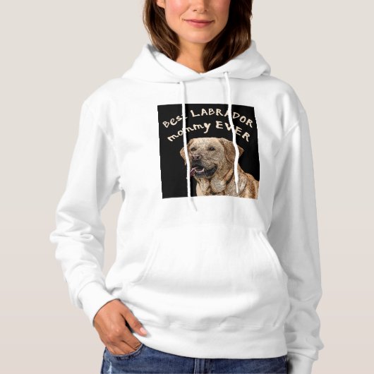 Beste labrador mama ooit hoodie (Voorkant)