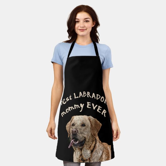 Beste labrador mama ooit schort (Gedragen)