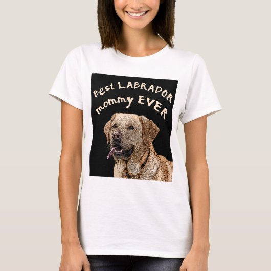 Beste labrador mama ooit t-shirt (Voorkant)