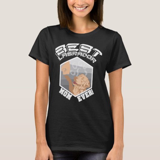 Beste labrador mama t-shirt (Voorkant)