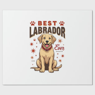 Beste Labrador-ouder ooit Vintage Labrador Retriev Cadeaupapier