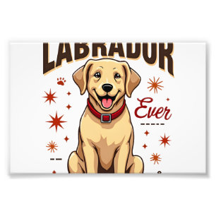 Beste Labrador-ouder ooit Vintage Labrador Retriev Foto Afdruk