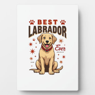 Beste Labrador-ouder ooit Vintage Labrador Retriev Fotoplaat
