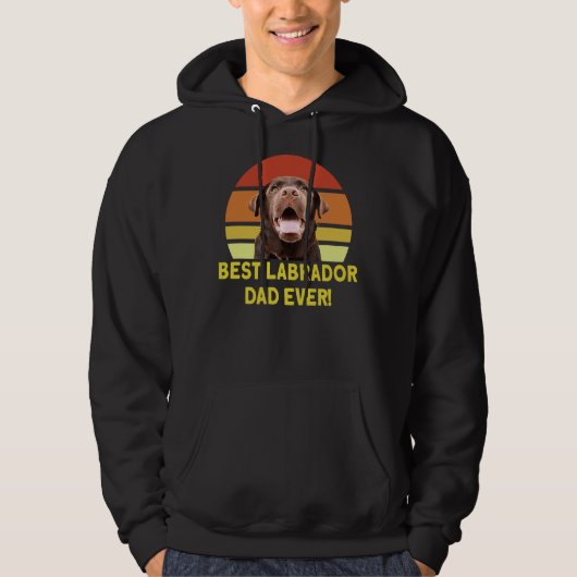 Beste Labrador Pap Ever Hoodie (Voorkant)