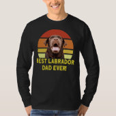Beste Labrador Pap Ever T-shirt (Voorkant)