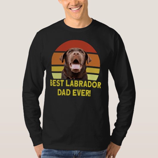 Beste Labrador Pap Ever T-shirt (Voorkant)