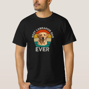 Beste Labrador papa ooit vintage hond T-shirt