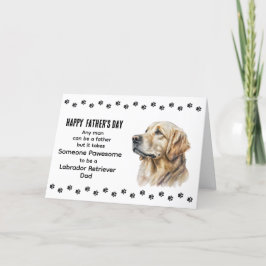 Beste Labrador Retriever Hond Papa Vaderdag Feestdagen Kaart