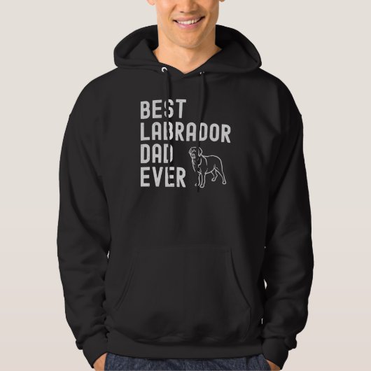 Beste labrador vader ooit 167 hoodie (Voorkant)