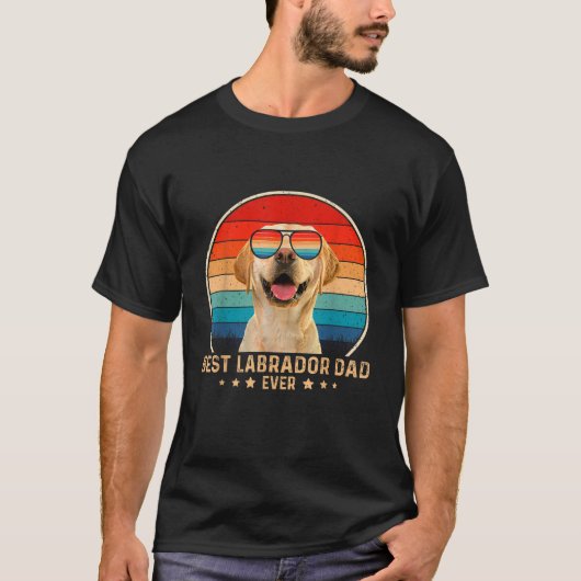 Beste Labrador Vader Ooit Vaderdag Mannen T-shirt (Voorkant)