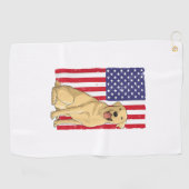 Beste labrador voor mannen Geel Laboratorium voor  Golfhanddoek (Horizontaal)