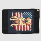 Beste labrador voor mannen Geel Laboratorium voor  Golfhanddoek (Horizontaal)